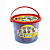 Масса для лепки, набор MEGA BUCKET - МЕГА БАНКА, 1 банка массой 1кг с 4 пакетиками с тестом, (4 х 25