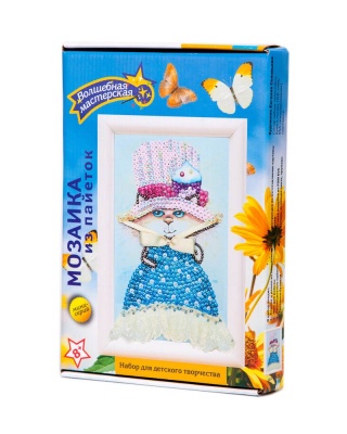 Мозаика из пайеток "Кошка"