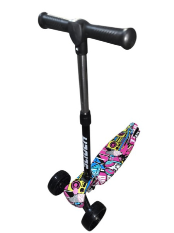 Самокат трехколесный Slider, колеса светящиеся