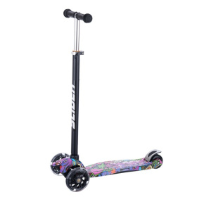 Самокат четырехколесный Slider, колеса светящиеся (диаметр 118/76 мм)