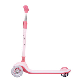 Самокат трехколесный Slider, светящиеся полиуретановые колёса и платформа, руль складной