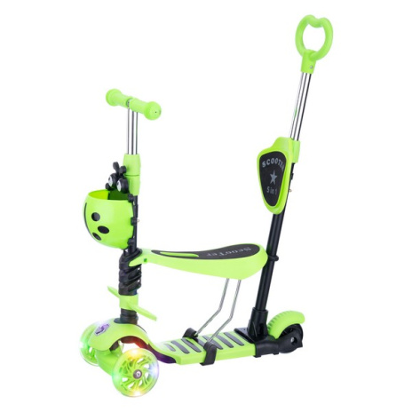 Самокат трехколесный Slider с ручкой управления, колеса светящиеся Самокат трехколесный Slider с ручкой управления, колеса светящиеся