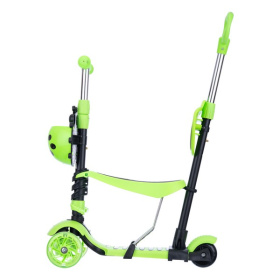 Самокат трехколесный Slider с ручкой управления, колеса светящиеся