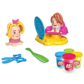 Набор для лепки "Веселый парикмахер" тесто 4х56г,