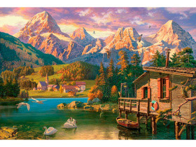 Алмаз мозаика (клас.) 30х40 см, с подр., с полн. заполн. (30цв) Доломитовые Альпы