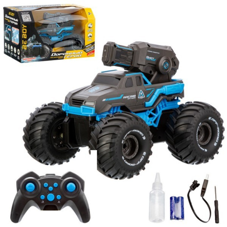 Внедорожник-амфибия "Beboy" на пульте радиоуправления, стреляет водой/гидрошариками