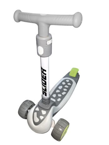 Самокат трехколесный Slider, колеса светящиеся, руль складной