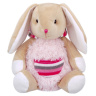 Мягкая Игрушка RELANA, Зайка в меховом розовом худи с карманом, 19 см Мягкая Игрушка RELANA, Зайка в меховом розовом худи с карманом, 19 см