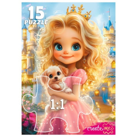Макси-пазлы 15 элементов. ПРИНЦЕССА С ЩЕНКОМ