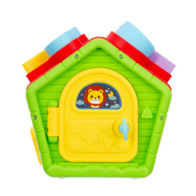 Игровой центр Elefantino "Музыкальный домик", забавные звуки, голоса животных, колыбельные, сортер