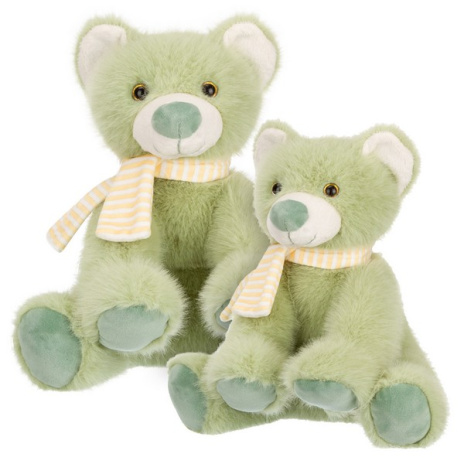 Мишка зеленый в шарфике, 25 см Мишка зеленый в шарфике, 25 см