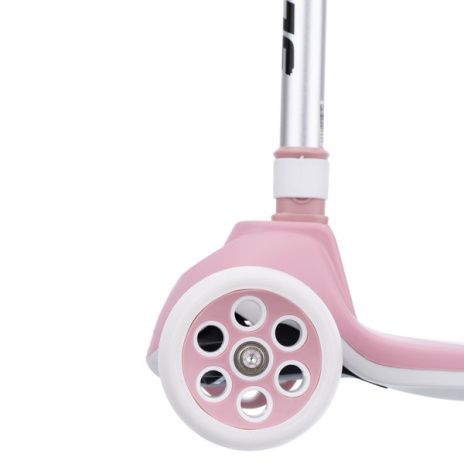 Самокат трехколесный Slider, светящиеся колёса и платформа, руль складной с фонариком