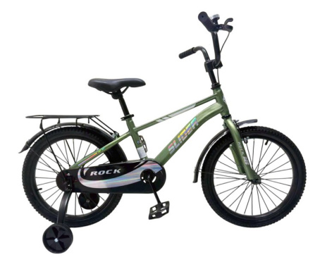 Велосипед двухколесный  Slider Race 18" с дополнительными колесами