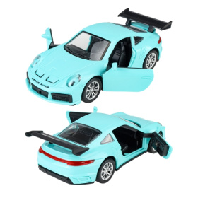 Машинка инерционная (17,5х8х5 см,голубой, свет, звук, 2 двери откр.,3*AG13) в пакете