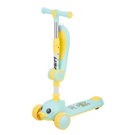 Самокат трехколесный Slider, колеса светящиеся, руль складной