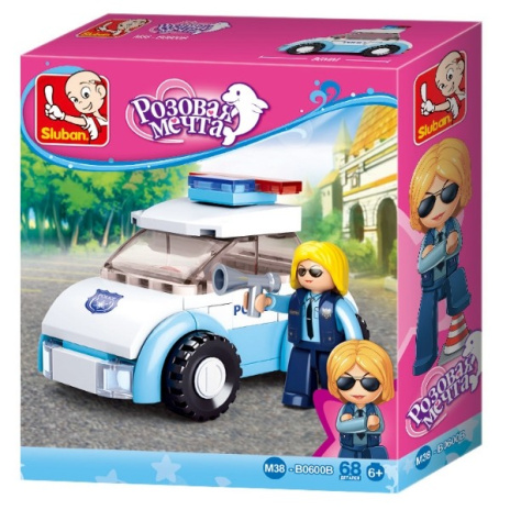 Конструктор "Полиция" (68 деталей,1 фигурка)