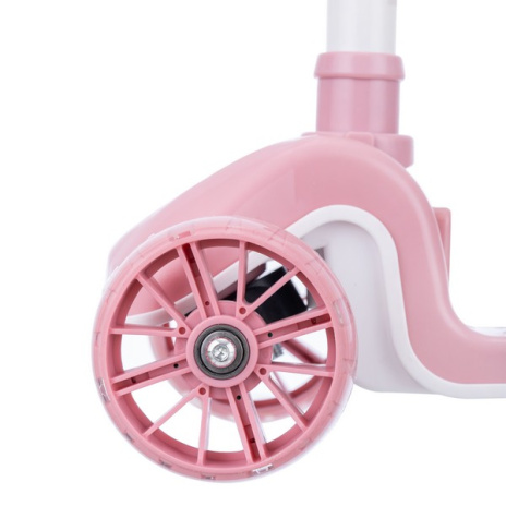 Самокат трехколесный Slider, колеса светящиеся, руль складной