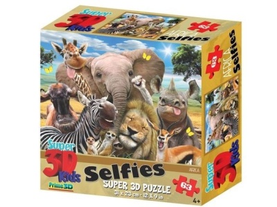 3D Puzzle-63 "Африка селфи"