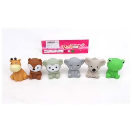 Набор для купания "Животные" , 6 шт. ПВХ