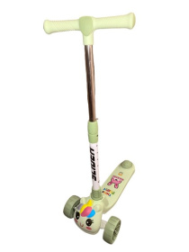 Самокат трехколесный Slider, колёса светящиеся, руль складной