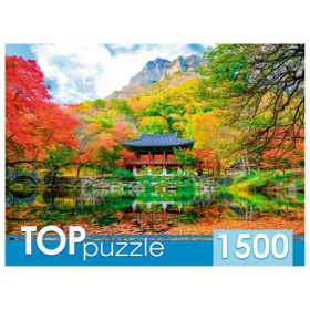 TOPpuzzle. Пазлы 1500 элементов. ПАГОДА В ГОРАХ
