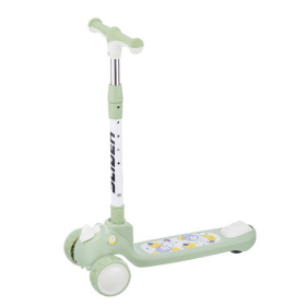 Самокат трехколесный Slider, колеса светящиеся, руль складной Самокат трехколесный Slider, колеса светящиеся, руль складной