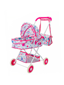 Коляска для кукол 36 см Girl's Club (металл.)