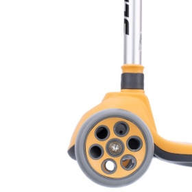 Самокат трехколесный Slider, светящиеся колёса и платформа, руль складной с фонариком