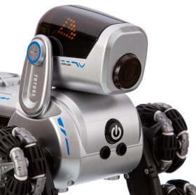 Робот-собака на пульте радиоуправления, есть сенсорное управление