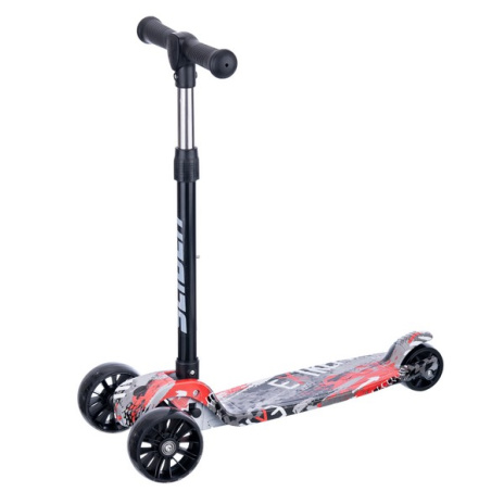 Самокат трехколесный Slider, колеса светящиеся