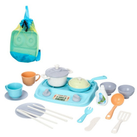 Набор "Повар", посуда, плита