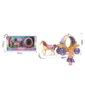 Набор "Экипаж" лошадка с каретой, кукла