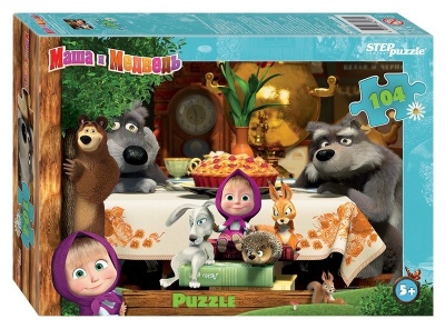 Мозаика "puzzle" 104 "Маша и Медведь - 2" (Анимаккорд)