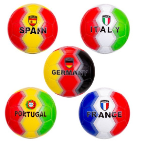 Мяч футбольный, PVC, 2 слоя, в асортименте