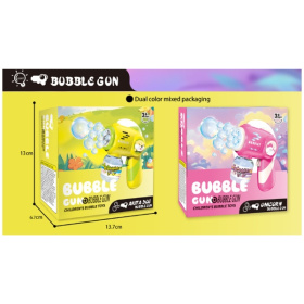 Генератор мыльных пузырей, световые эффекты, 2 цвета в ассортименте