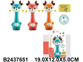 Погремушка "Оленёнок", 3 цвета в ассортименте