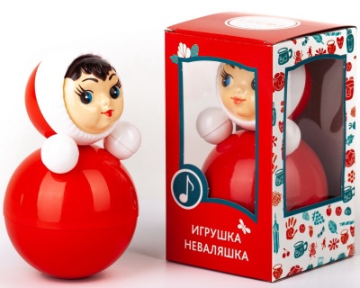 Неваляшка "Девочка", 15 см