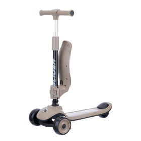 Самокат трехколесный Slider, колеса светящиеся, руль складной