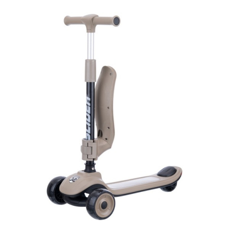 Самокат трехколесный Slider, колеса светящиеся, руль складной