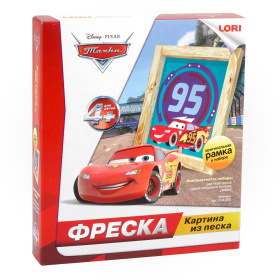 Фреска. Картина из песка. Disney "Маккуин"